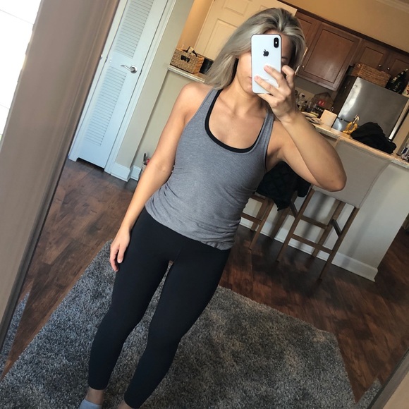 Lululemon heathered grey tank top - Picture 7 of 8